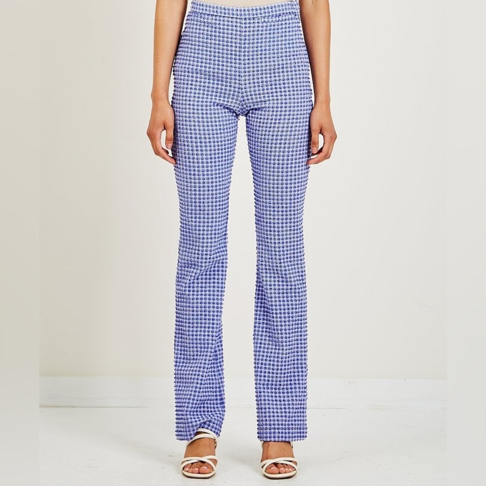 Rachel Comey Switzer Pant In Blue And White Gingham